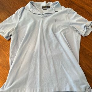 Men’s large classic fit baby blue polo. By polo.